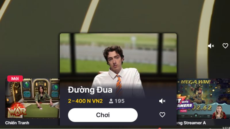 Bảng trả thưởng trong game rõ ràng cho từng mục cược