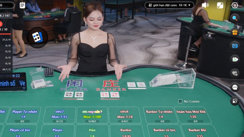 Các trò trong sảnh WM Casino đều do người thật vận hành