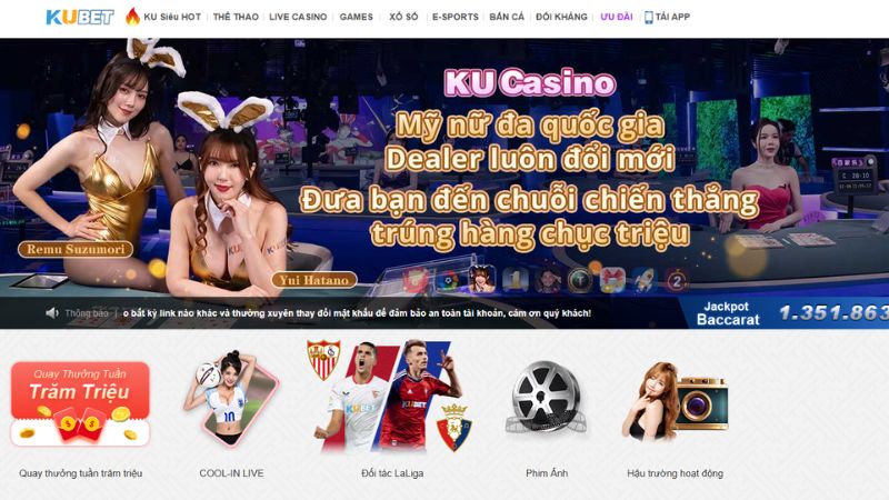 Chơi cược tại Kubet chính thức anh em sẽ có được trải nghiệm giải trí trọn vẹn
