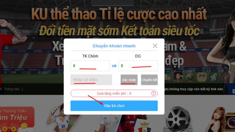 Hướng Dẫn Chơi Xóc Đĩa Kubet Chi Tiết Với 5 Bước, Xem Ngay! 3 Chuyển tiền từ tài khoản chính để chơi game