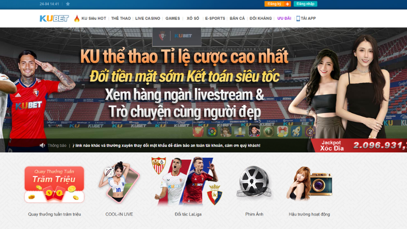 Giao diện kém chất lượng cũng là cách hay để nhận biết Kubet lừa đảo hay không