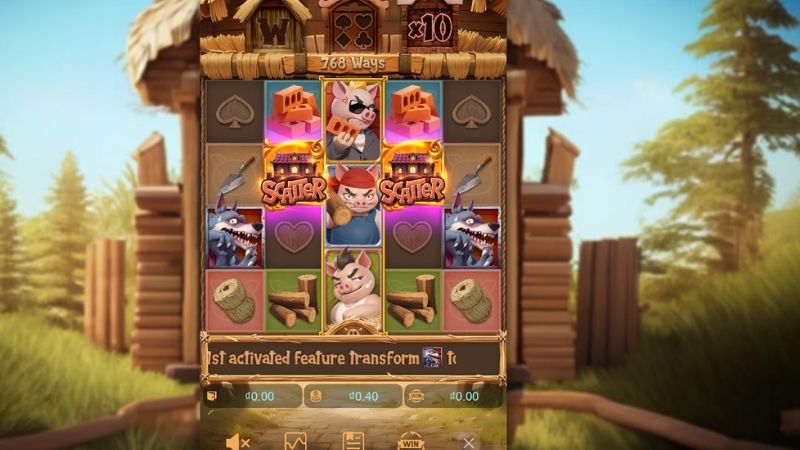 Luật chơi trong Three Crazy Piggies quy định rõ ràng, dễ hiểu