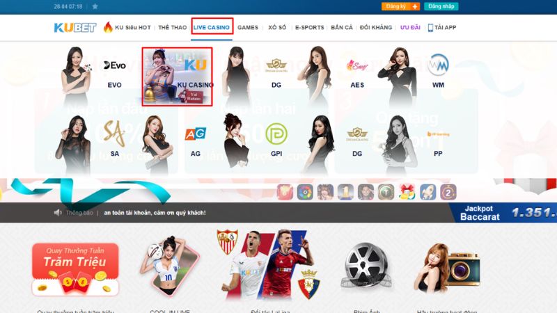 MC Baccarat - Đa Dạng Bàn Chơi, Nhận Thưởng Hấp Dẫn 2 MC Baccarat thuộc mục Live Casino sảnh KU Casino