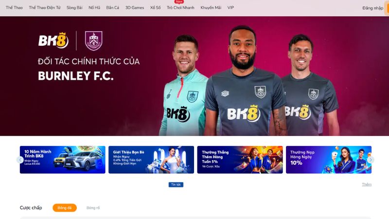 Nhà cái BK8 cũng là địa chỉ cá cược uy tín anh em nên tham gia