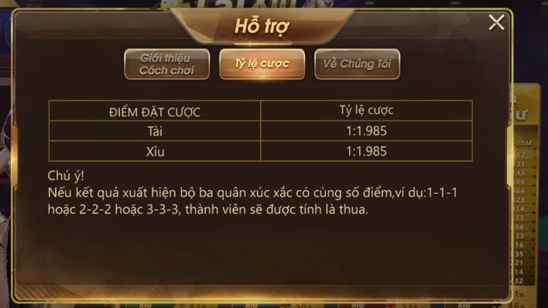 Sic Bo Kubet - 4 Sảnh Chơi Sôi Nổi, Tham Gia Ngay! 4 Tỷ lệ cược trong game được quy định rõ ràng, đảm bảo minh bạch