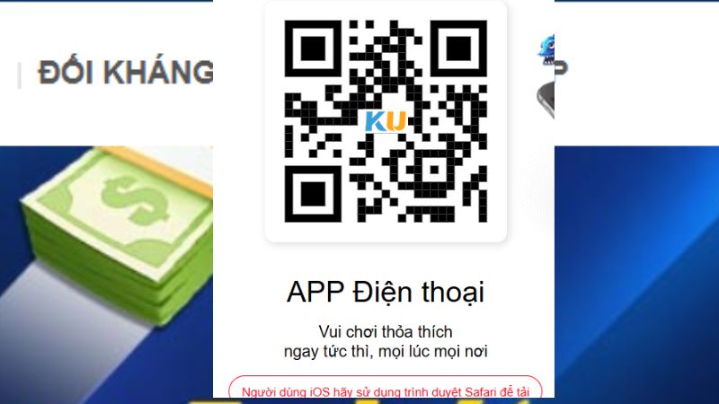 Tải App Kubet - Hướng Dẫn Nhanh Cho IOS Và Android 3 Vào mục tải và mở mã QR quét chính xác