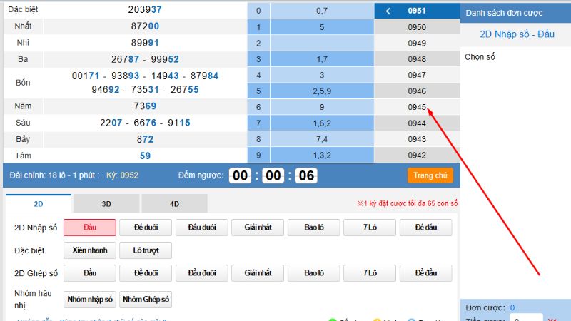 Xem kết quả quay thưởng ngay trên hệ thống